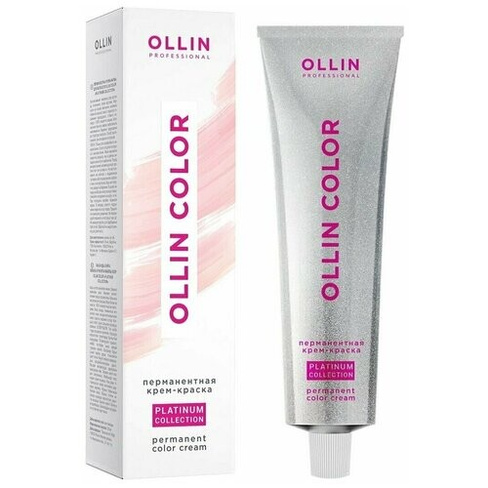 OLLIN Professional Color Platinum Collection перманентная крем-краска для волос, 8/17 светло-русый пепельно-коричневый