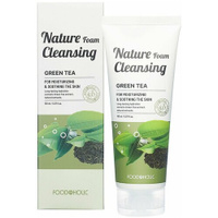 Пенка для умывания с экстрактом зеленого чая FoodaHolic Nature Foam Cleansing Green Tea, 150 мл Foodaholic