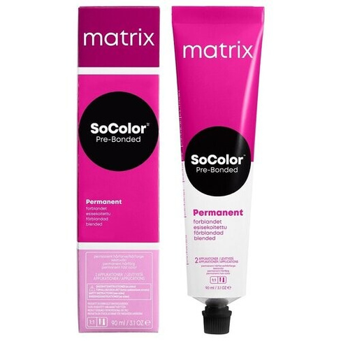 Matrix SoColor перманентная крем-краска для волос Pre-Bonded, 6NV темный блондин натуральный перламутровый, 90 мл
