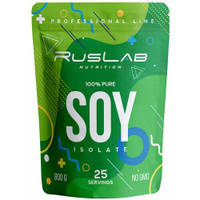 Соевый изолят SOY ISOLATE, протеин для вегетарианцев и веганов (800 гр), вкус капучино RusLabNutrition