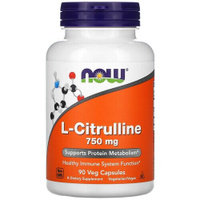 Аминокислота NOW L-Citrulline 750 mg, нейтральный