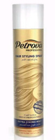 Лак для волос сверхсильной фиксации PROFESSIONAL HAIR STYLING SPRAY EXTRA STRONG Petrova, 200 мл PETROVA