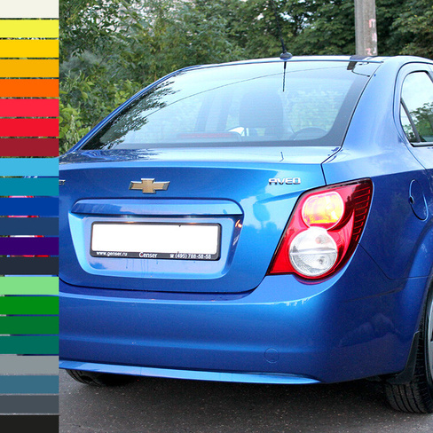 Бампер задний в цвет кузова Chevrolet Aveo T300 (2011-2015) седан КУЗОВИК